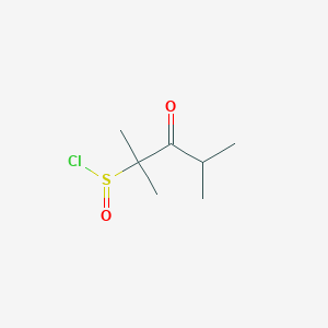 2-Pentanesulfinyl chloride, 2,4-dimethyl-3-oxo-