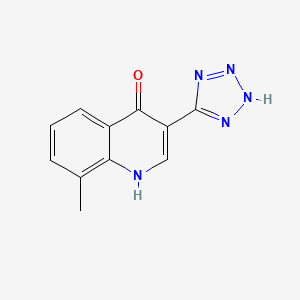 3-(1,2-Dihydro-5H-tetrazol-5-ylidene)-8-methylquinolin-4(3H)-one