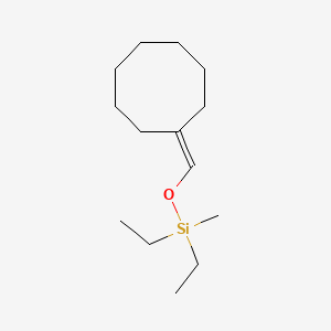 (Cyclooctylidenemethoxy)(diethyl)methylsilane