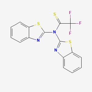 N,N-Bis(1,3-benzothiazol-2-yl)(trifluoro)ethanethioamide