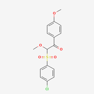 2-(4-Chlorobenzene-1-sulfonyl)-2-methoxy-1-(4-methoxyphenyl)ethan-1-one