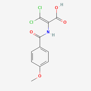 3,3-Dichloro-2-(4-methoxybenzamido)prop-2-enoic acid