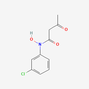 Butanamide, N-(3-chlorophenyl)-N-hydroxy-3-oxo-