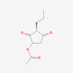 (3R)-2,4-Dioxo-3-propylcyclopentyl acetate