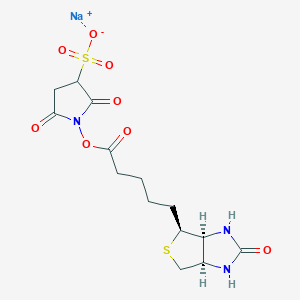 molecular formula C14H18N3NaO8S2 B1456558 Biotin 3-sulfo-N-hydroxysuccinimide ester sodium salt CAS No. 194041-65-1
