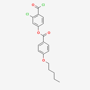 3-Chloro-4-(chlorocarbonyl)phenyl 4-(pentyloxy)benzoate