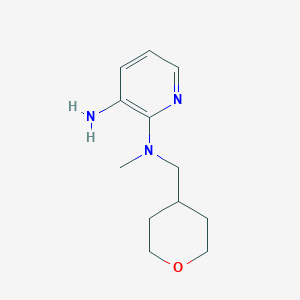 molecular formula C12H19N3O B1456560 N2-甲基-N2-(四氢-2H-吡喃-4-基甲基)-2,3-吡啶二胺 CAS No. 1219967-73-3
