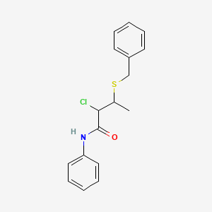 3-(Benzylsulfanyl)-2-chloro-N-phenylbutanamide