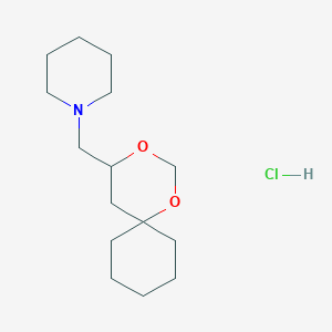 1-(1,3-Dioxaspiro[5.5]undecan-4-ylmethyl)piperidine;hydrochloride