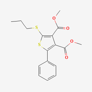 Dimethyl 2-phenyl-5-(propylsulfanyl)thiophene-3,4-dicarboxylate