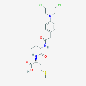 N-({4-[Bis(2-chloroethyl)amino]phenyl}acetyl)-L-valyl-L-methionine