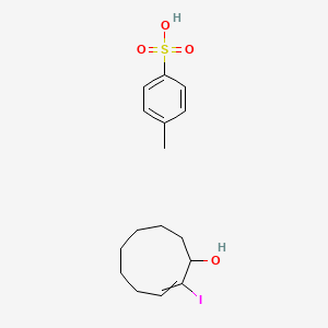 2-Iodocyclonon-2-en-1-ol;4-methylbenzenesulfonic acid