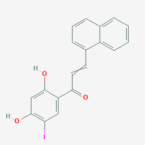 1-(2,4-Dihydroxy-5-iodophenyl)-3-(naphthalen-1-yl)prop-2-en-1-one