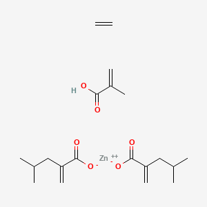 zinc;ethene;4-methyl-2-methylidenepentanoate;2-methylprop-2-enoic acid