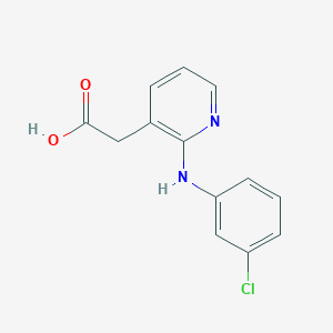 [2-(3-Chloroanilino)pyridin-3-yl]acetic acid