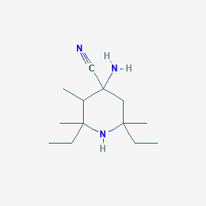 4-Amino-2,6-diethyl-2,3,6-trimethylpiperidine-4-carbonitrile