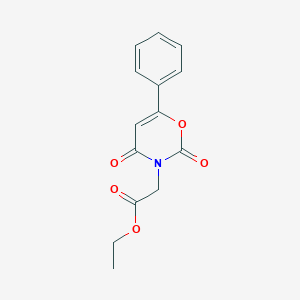 Ethyl (2,4-dioxo-6-phenyl-2H-1,3-oxazin-3(4H)-yl)acetate