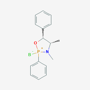 molecular formula C16H18BNOP B145658 (2R,4S,5R)-(+)-2,5-Diphenyl-3,4-dimethyl-1,3,2-oxazaphospholidine-2-borane CAS No. 130666-29-4