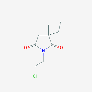 1-(2-Chloroethyl)-3-ethyl-3-methylpyrrolidine-2,5-dione