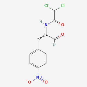 2,2-Dichloro-N-[1-(4-nitrophenyl)-3-oxoprop-1-en-2-yl]acetamide