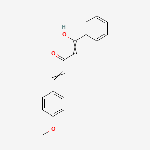 1-Hydroxy-5-(4-methoxyphenyl)-1-phenylpenta-1,4-dien-3-one