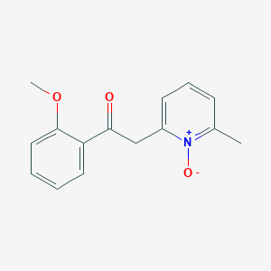 1-(2-Methoxyphenyl)-2-(6-methyl-1-oxo-1lambda~5~-pyridin-2-yl)ethan-1-one