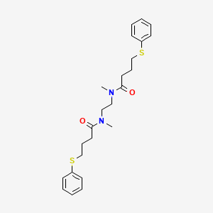 N,N'-(Ethane-1,2-diyl)bis[N-methyl-4-(phenylsulfanyl)butanamide]