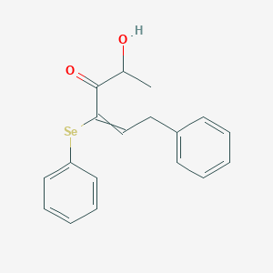 2-Hydroxy-6-phenyl-4-(phenylselanyl)hex-4-en-3-one