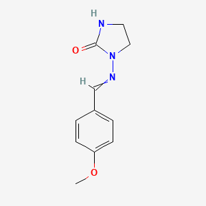 1-{[(4-Methoxyphenyl)methylidene]amino}imidazolidin-2-one