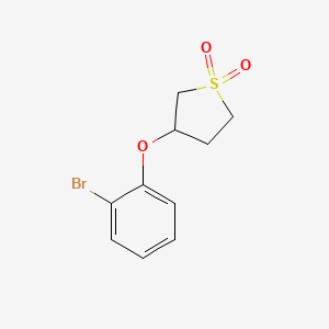 3-(2-Bromophenoxy)-1lambda~6~-thiolane-1,1-dione