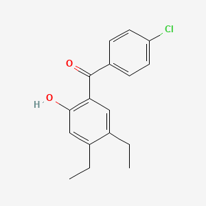 (4-Chlorophenyl)(4,5-diethyl-2-hydroxyphenyl)methanone