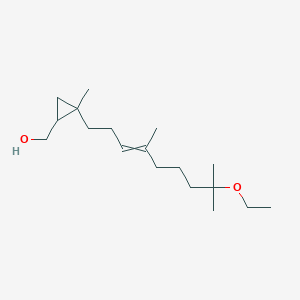 [2-(8-Ethoxy-4,8-dimethylnon-3-en-1-yl)-2-methylcyclopropyl]methanol