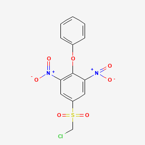 5-(Chloromethanesulfonyl)-1,3-dinitro-2-phenoxybenzene