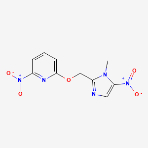 2-[(1-Methyl-5-nitro-1H-imidazol-2-yl)methoxy]-6-nitropyridine