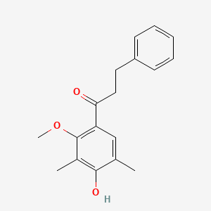 1-(4-Hydroxy-2-methoxy-3,5-dimethylphenyl)-3-phenylpropan-1-one