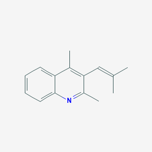 Quinoline, 2,4-dimethyl-3-(2-methyl-1-propenyl)-