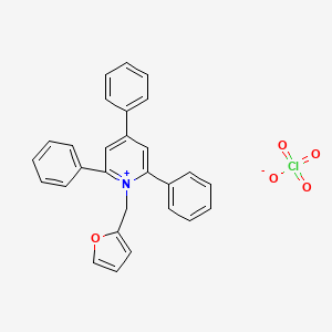 Pyridinium, 1-(2-furanylmethyl)-2,4,6-triphenyl-, perchlorate