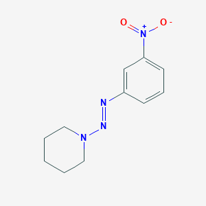 1-[(E)-(3-Nitrophenyl)diazenyl]piperidine