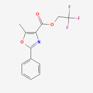 2,2,2-Trifluoroethyl 5-methyl-2-phenyl-1,3-oxazole-4-carboxylate