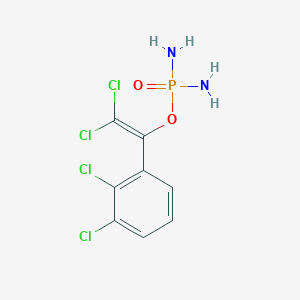 2,2-Dichloro-1-(2,3-dichlorophenyl)ethenyl phosphorodiamidate