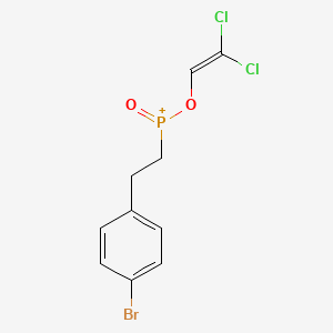 [2-(4-Bromophenyl)ethyl][(2,2-dichloroethenyl)oxy]oxophosphanium