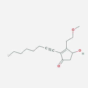 4-Hydroxy-3-(2-methoxyethyl)-2-(oct-1-YN-1-YL)cyclopent-2-EN-1-one