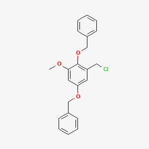 1,1'-{[2-(Chloromethyl)-6-methoxy-1,4-phenylene]bis(oxymethylene)}dibenzene