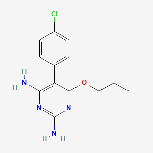 2,4-Pyrimidinediamine, 5-(4-chlorophenyl)-6-propoxy-