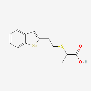 2-{[2-(1-Benzoselenophen-2-yl)ethyl]sulfanyl}propanoic acid