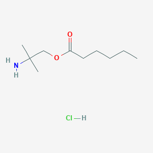 (2-Amino-2-methylpropyl) hexanoate;hydrochloride