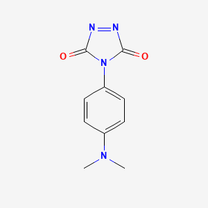 molecular formula C10H10N4O2 B1456629 4-[4-(二甲氨基)苯基]-3H-1,2,4-三唑-3,5(4H)-二酮 CAS No. 111256-83-8