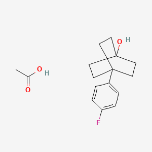 Acetic acid;4-(4-fluorophenyl)bicyclo[2.2.2]octan-1-ol