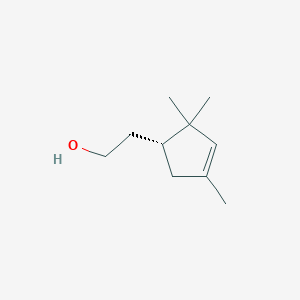 2-[(1R)-2,2,4-Trimethylcyclopent-3-en-1-yl]ethan-1-ol