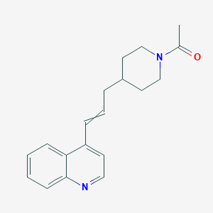 1-{4-[3-(Quinolin-4-yl)prop-2-en-1-yl]piperidin-1-yl}ethan-1-one